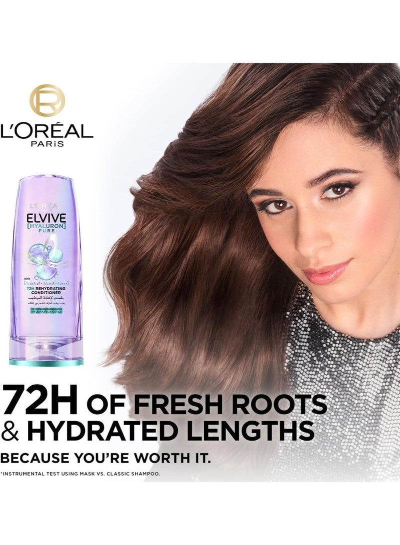 لوريال باريس شامبو إلفيف هيالورون بيور المنقي للشعر الدهني 400 مل - Image 2